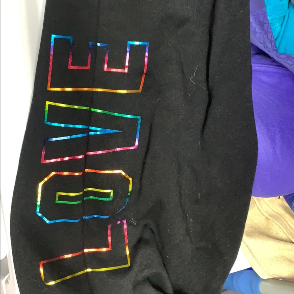 VS PINK rainbow joggers